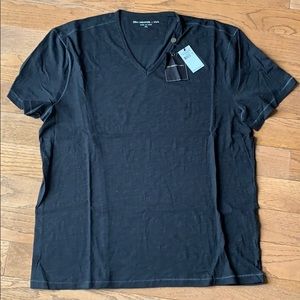 NWT JOHN VARVATOS XL men’s cotton Vneck black tee